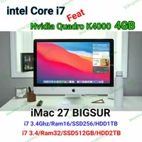 PC All in one apple iMac 27 High Spec Render i7 Vga Quadro K4000 4GB