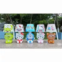 LAMPU TIDUR TUDUNG JAM WEKER KARAKTER DORAEMON DAN HELLO KITTY