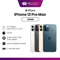 IPHONE 12 PRO MAX 256GB GARANSI RESMI IBOX