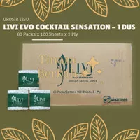 Tissue LIVI Evo Cocktail Sensasion 100 Sheet Tisu Meja 1 DUS 60 Pack
