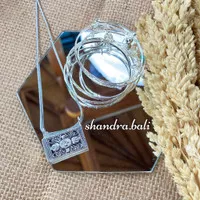 Shandra - Set Perhiasan 3 Bulanan Bayi Alpaka Bakar Silver Perak Bali