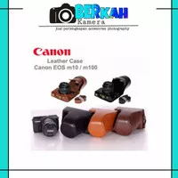 Leather Case/Tas Kulit Kamera Canon EOS M10 M100 M200 Mirrorless