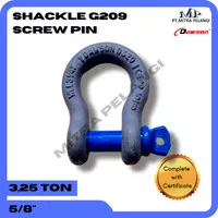 Size, 5/8" WLL 3,25 Ton Hot Dip Screw Pin Anchor Shackle DAWSON