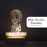 Mini Acrylic Standee/Plakat Akrilik Kecil - Dengan Lampu - Custom Made