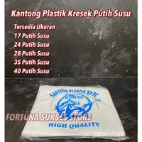 Kantong Plastik Kresek Putih Ukuran 17 24 28 35 40 -Kresek Putih Tebal