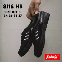 Sepatu Kodachi 8116 Hitam Silver HS Black Sepatu Sekolah Size Kecil