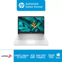 Laptop HP 14s-dq0508TU|Celeron N4120 4GB/256GB SSD/Intel UHD W11+OHS19
