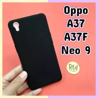 Case Hitam Oppo A37F / Neo 9 / A37 Black Matte Softcase Lentur Silikon