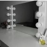lampu rias make up makeup cermin salon dandan meja kamar putih pro