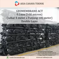 Terpal Tambak Geomembrane ACT 0.1mm x 4m x 100m (double layer)