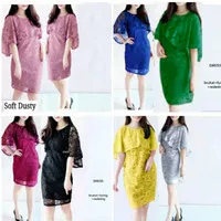 dress brokat jumbo size XXL/baju brokat/kondangan/baju pesta