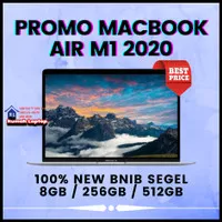 PROMO MACBOOK AIR M1 CHIP 2020 8 CORE CPU SSD 256GB RAM 8GB NEW BNIB - 256GB SILVER