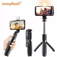 TONGSIS Tripod Bluetooth LED Flash lampu phone holder with remote