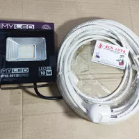 lampu sorot LED/lampu tembak led MYLED + KABEL 10M BONUS STEKER ARDE K