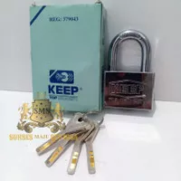 KUNCI GEMBOK KEEP 50mm LEHER PENDEK/GEMBOK PAGAR GUDANG TOP SECURITY