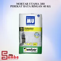 MORTAR UTAMA 380 PEREKAT BATA RINGAN 40 KG | mu 380