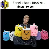 Boneka Boba BTS 30 cm Bantal Boba Size L label SNI Original murah bgt