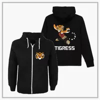 Jaket Hoodie Zipper Anak Tigress Kung Fu Kungfu Panda Tiger Macan