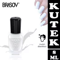 BRASOV Cat Kuku Nail Polish Kutek BPOM - 01 Putih/ White