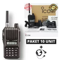10 Unit HT Handy Talky ICOM IC-V80 / Walky Talkie ICOM v80 Lithium