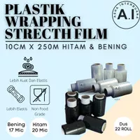 PLASTIK WRAPPING - STRETCH FILM - PLASTIC WRAP - WRAPING 10CM X 250M