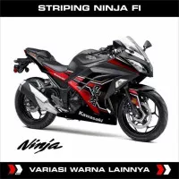 Decal Sticker Kawasaki Ninja 250 Fi Old , Striping Stiker Ninja Fi