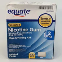 Equate Gum Stop Smoking Gum 2 mg - 10 PCS l ORIGINAL Flavor