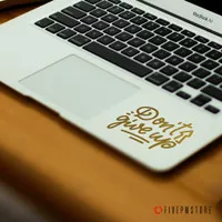 Stiker Motivasi Dont Give Up - sticker Motivasi untuk laptop Apple Mac