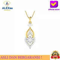 Kalung+liontin Berlian Eropa Pendant Natural Diamond ALEXAS BERLIAN