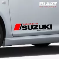 Sticker mobil suzuki sport international kanji jepang