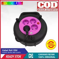 Kabel Roll HINOHIKARI 10M/ Kabel Box / Stop Kontak Kuningan Original