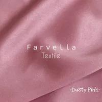 1/2 Meter Satin Maxmara / Sateen Velvet Silk Premium - Dusty Pink