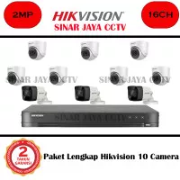 PAKET CCTV 10 KAMERA HIKVISION FULL HD 2MP 1080P