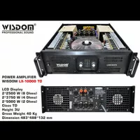 power amplifier wisdom lx10000 lx 10000 class TD garansi original