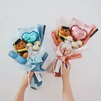 Buket Bunga Wisuda Boneka Coklat Balon/ Graduation Bouquet/ Kado Gift