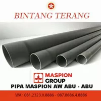 Pipa PVC Maspion meteran 1/2 inch / Pipa Paralon Maspion Aw 1/2"