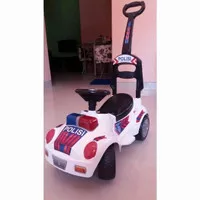 Mainan Mobil Dorong Polisi Musik - Mobilan Police Tunggang Anak Sepeda