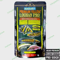 Akari Premium Yellow Louhan Pro 100gr pelet pakan ikan predator channa