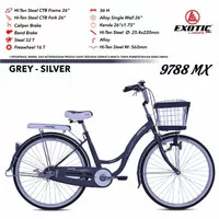 sepeda city bike ctb 20/24/26 EXOTIC ET-9788 MX sepeda mini keranjang