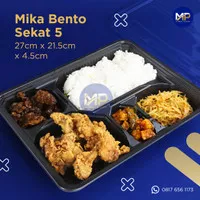 Mika Bento Sekat 5 besar / kotak makan sekat / lunch box