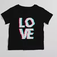 kaos atasan baju anak LOVE