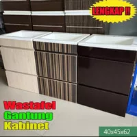 wastafel gantung/wastafel set kabinet/wastafel kabinet pintu dan laci