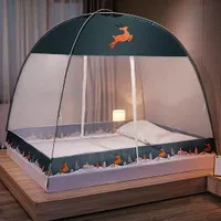 Kelambu Lipat Tenda Tempat Tidur Dewasa Anti Nyamuk 180x200cm Import