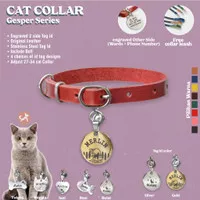 Kalung Kucing Nama Liontin Stainless Steel - Treat And Tail