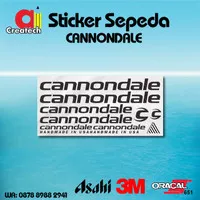 Cannondale Brand Stiker Sepeda