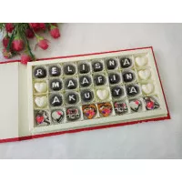 Coklat Permintaan Maaf / Cokelat Valentine (Hardcase box 32 sekat)