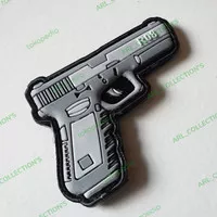 patch rubber PVC 3D/patch rubber logo pstl sniper R08 timbul