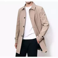 jaket long coat pria/jaket musim semi outerwear pria