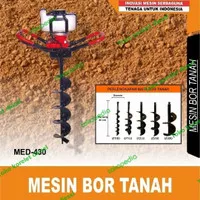 Mesin Bor Tanah Biopori Eart Auger Matsumoto MED 430 + Mata bor 100MM