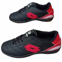 Sepatu futsal Lotto Hitam merah grade ori